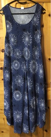 KLEID mit Bolero, Gr.40, blau