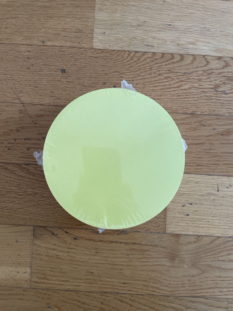 Papiere: Neue runde Moderationskarten gelb, Originalverpackt – Neu und originalverpackt aus Dietwil von Josy44 1