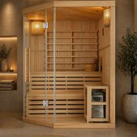 Traditionelle Sauna GIJON mit Harvia-Saunaofen (6,0kW)
