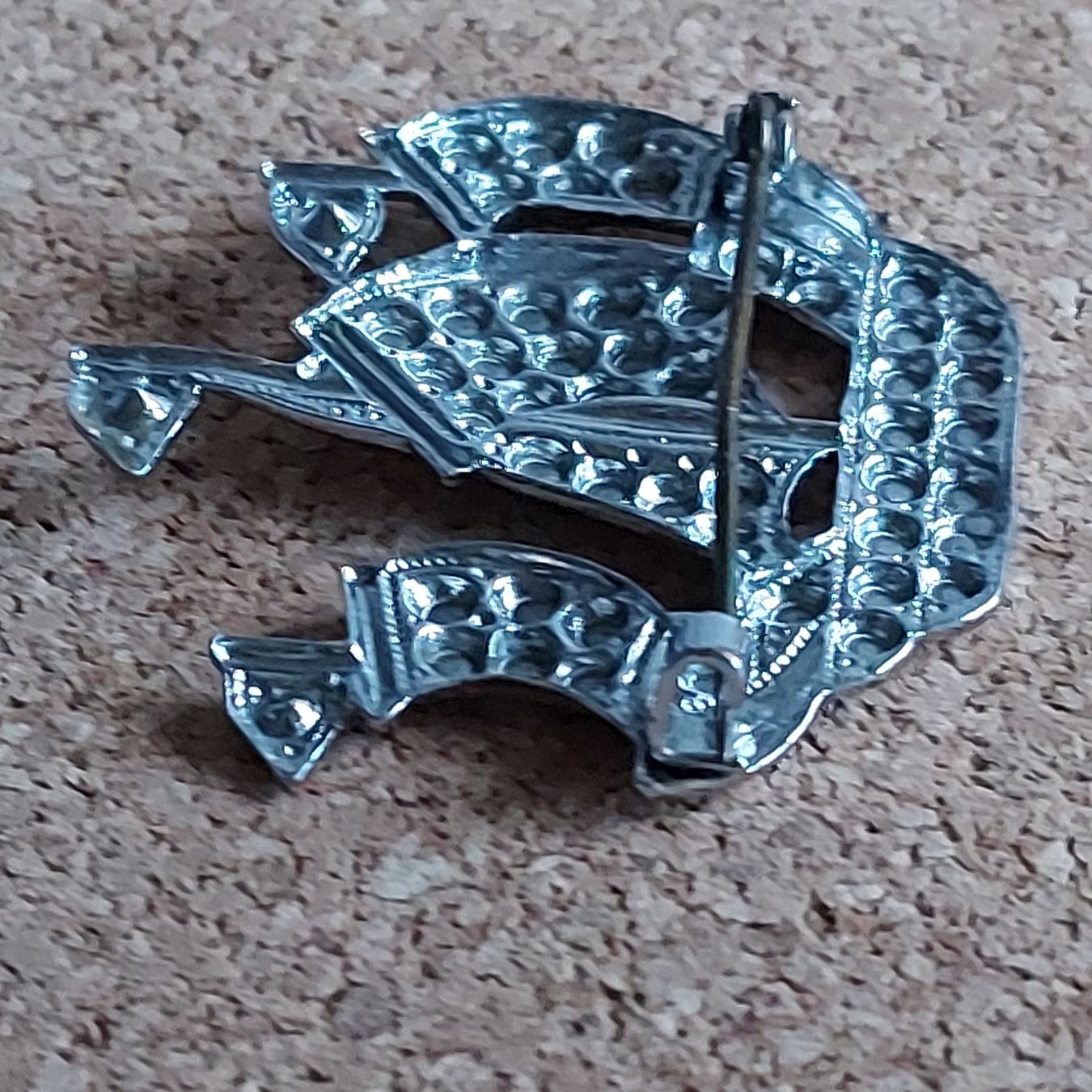 Spille & Fermagli: Brosche Segelschiff Strass Silberfarben Vintage – Usato da Zürich venduto da sylc77 1