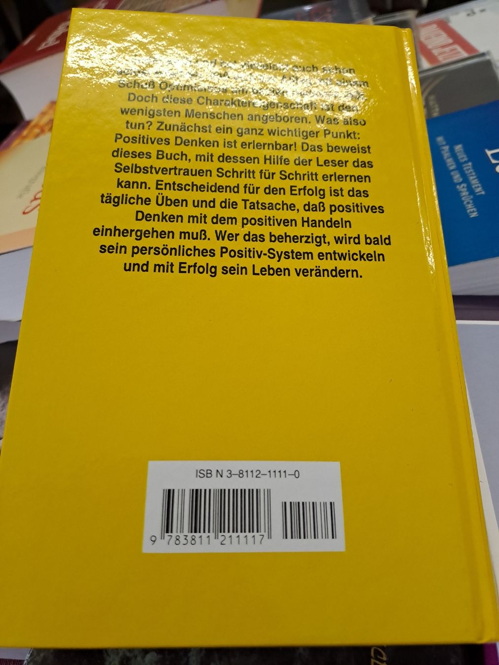 Libri: Positives Denken, Buch von Manfred Czerwitzki – Usato da Zürich venduto da Schoebi19 1