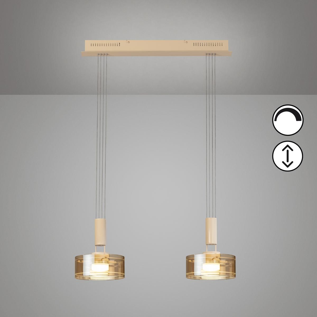 Lampadari & plafoniere: LED Pendelleuchte, 2 Spots,64 cm x 20 cm – Nuovo (secondo la descrizione) da Kreuzlingen venduto da Smart-Light