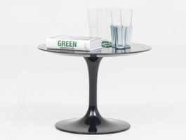 Knoll Tulip Beistelltisch - Eero Saarinen, schwarzer Marmor