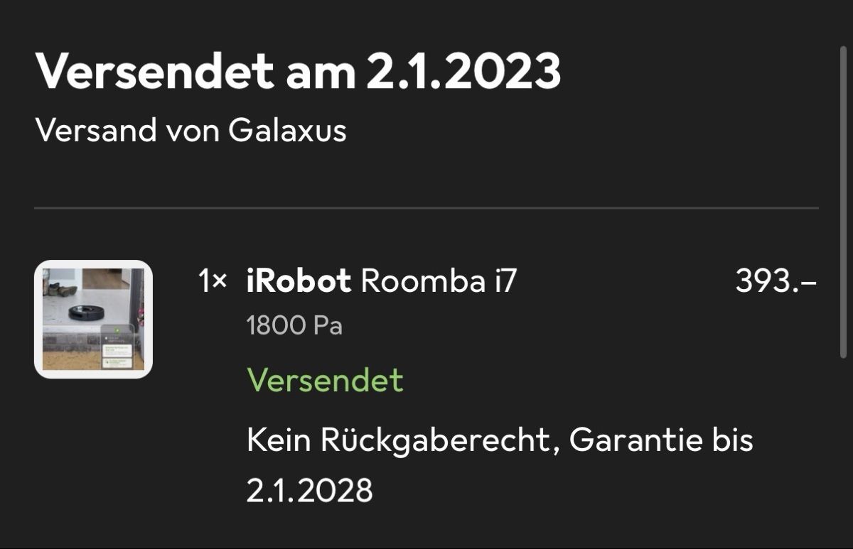 Irobot Staubsauger & Zubehör: iRobot Roomba i7 Saugroboter – Gebraucht aus Herisau von spinn_chind 4