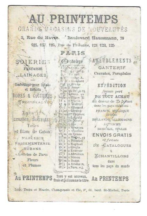 Grafica & Litografie: Carte publicitaire - Chromo – Usato da Genève venduto da edelweiss1900 1
