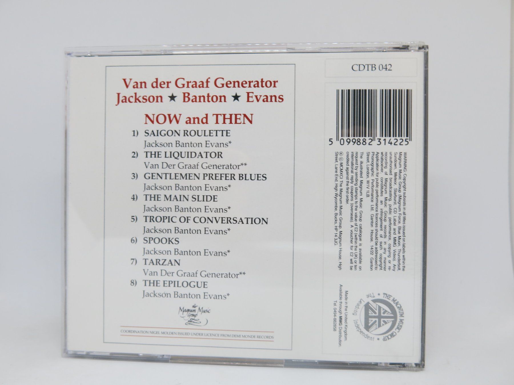 CDs: CD Van Der Graaf Generator - Now And Then / top Zustand – Gebraucht aus Ernetschwil von luisvonerni 2