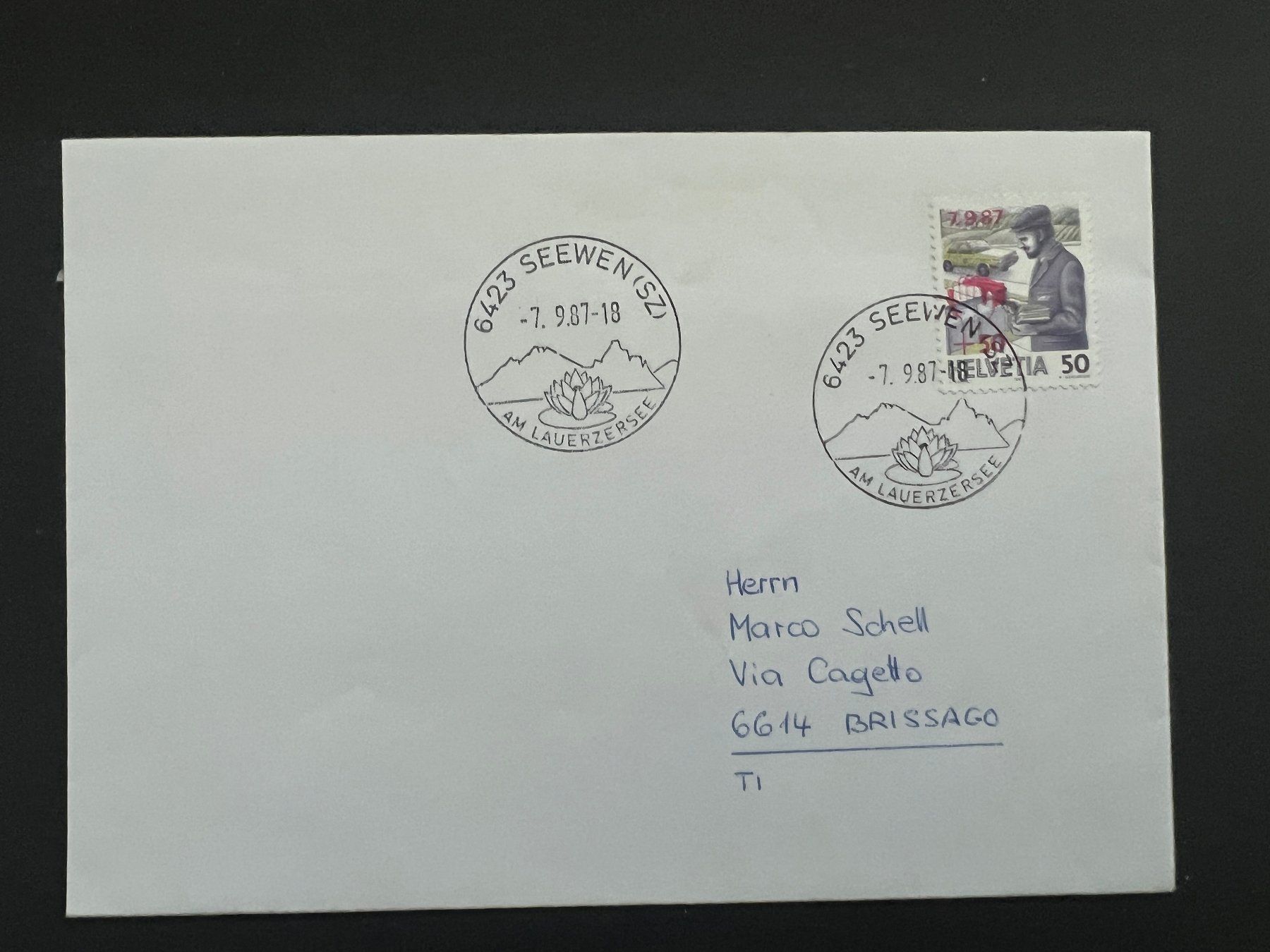 Tutti i francobolli: Seewn SZ Ortsstempel   (M802) – Usato da Hinwil venduto da Sidi4