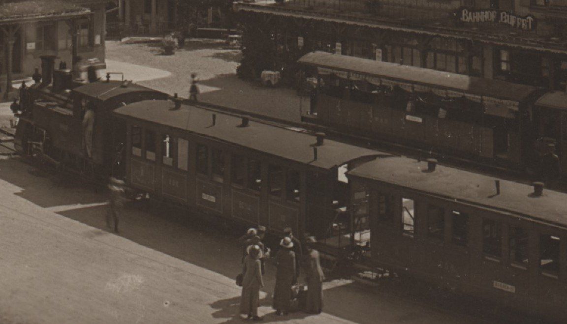 Cartoline postali: Antike Ansichtskarte Grindelwald Bahnhof – Usato da Opfikon venduto da Pritt04 1
