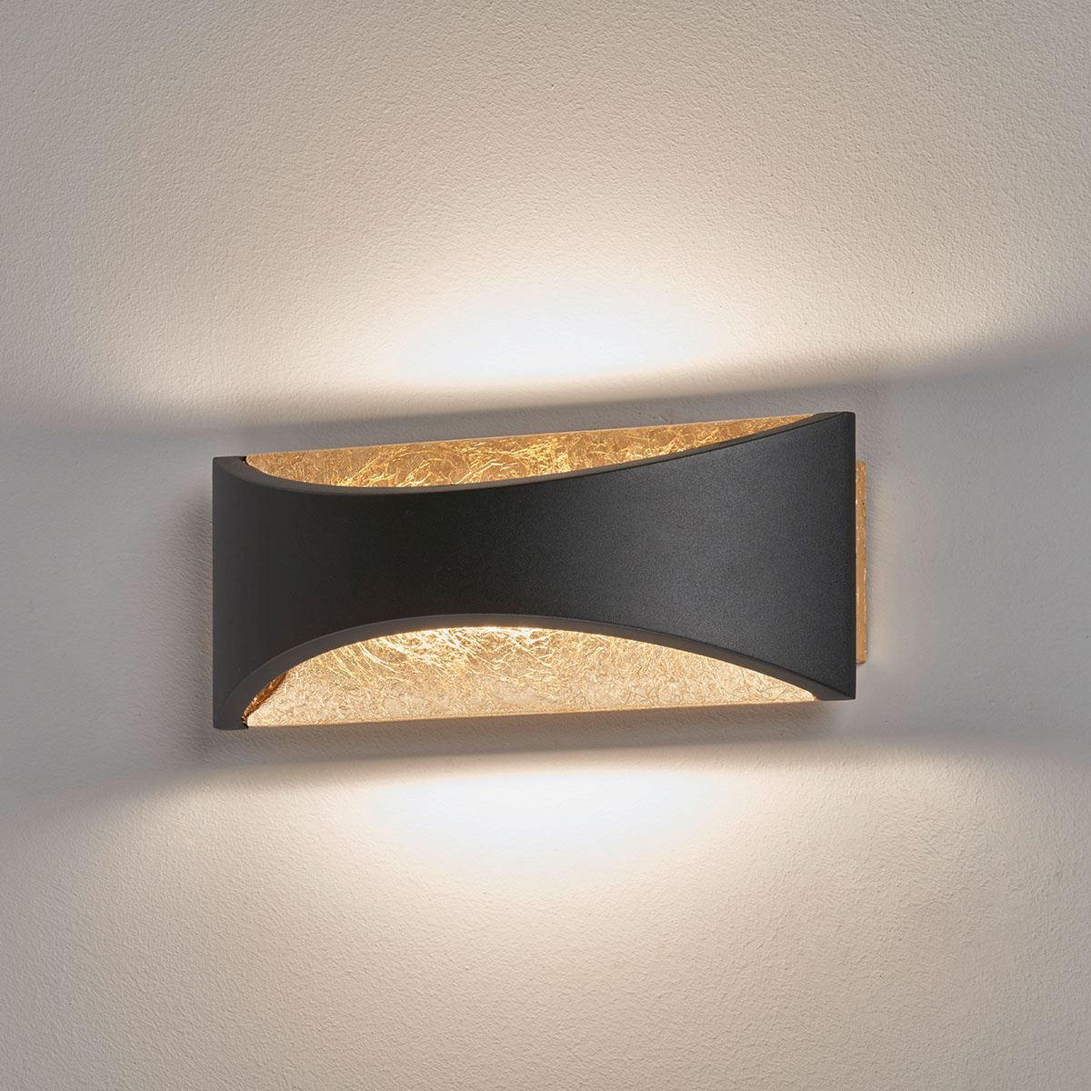 Lampen: LED Wandleuchte, Schwarz, 23 cm x 9 cm – Neu (gemäss Beschreibung) aus Kreuzlingen von Smart-Light