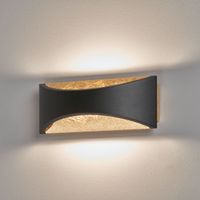 LED Wandleuchte, Schwarz, 23 cm x 9 cm