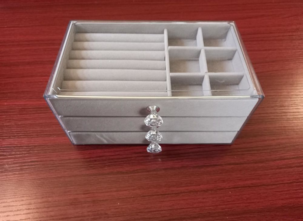 Cabilock Vintage Schmuckbox Aus Metall – Silberfarben, Ca. 8 X 6 X 4 Cm, Mit Flanell-Innenfutter