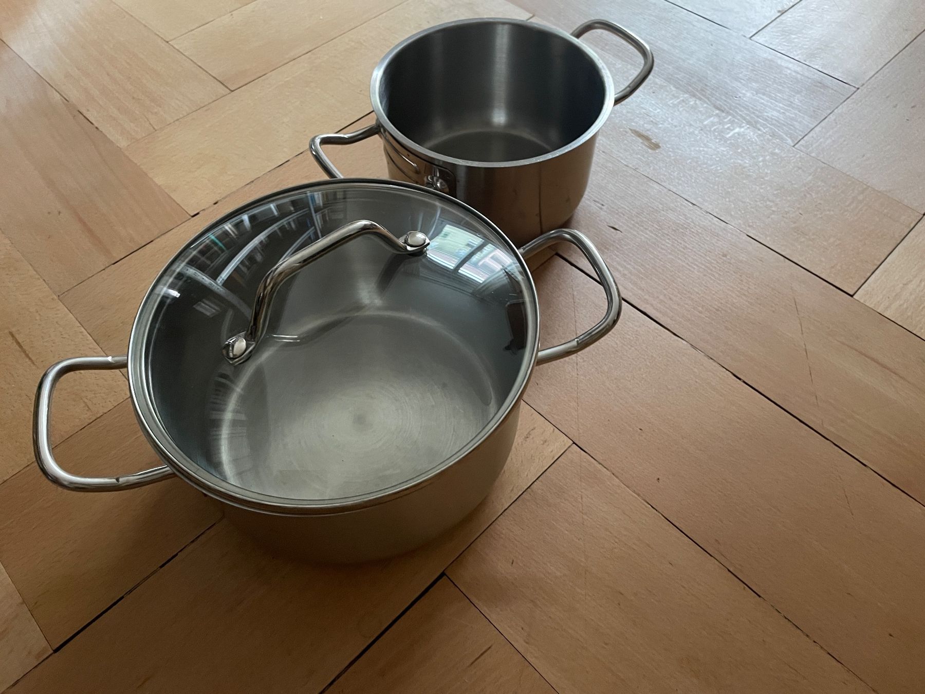 Töpfe: Prima Cucina Topfset, 2-teilig, Edelstahl – Gebraucht aus Zürich von ber_r6vw 1