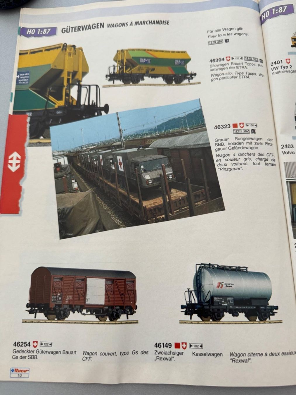 Roco Modellini di ferrovie: ROCO - Schweizer Modelle 1992/93 – Usato da Fehraltorf venduto da Success 4