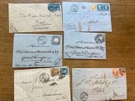 Konvolut historische Briefe mit Briefmarken 19. Jh.Nr212
