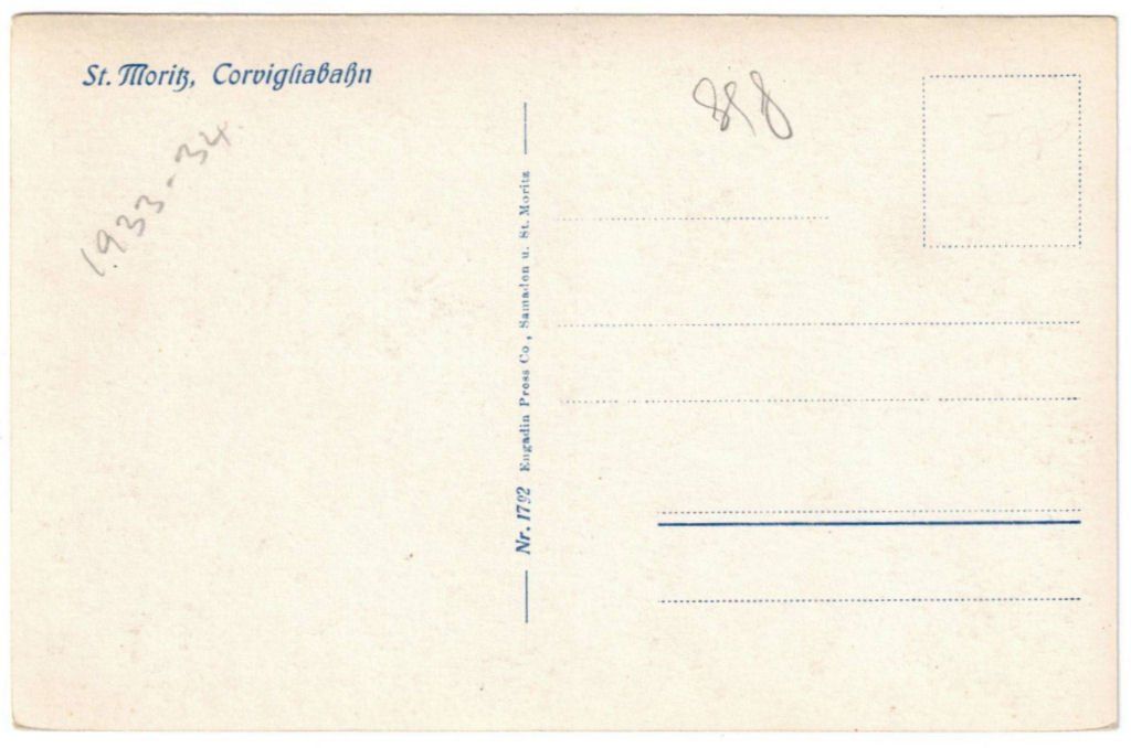 Cartes postales: St. Moritz - Standseilbahn Corviglia – D'occasion à Binningen par Mountainrider 1