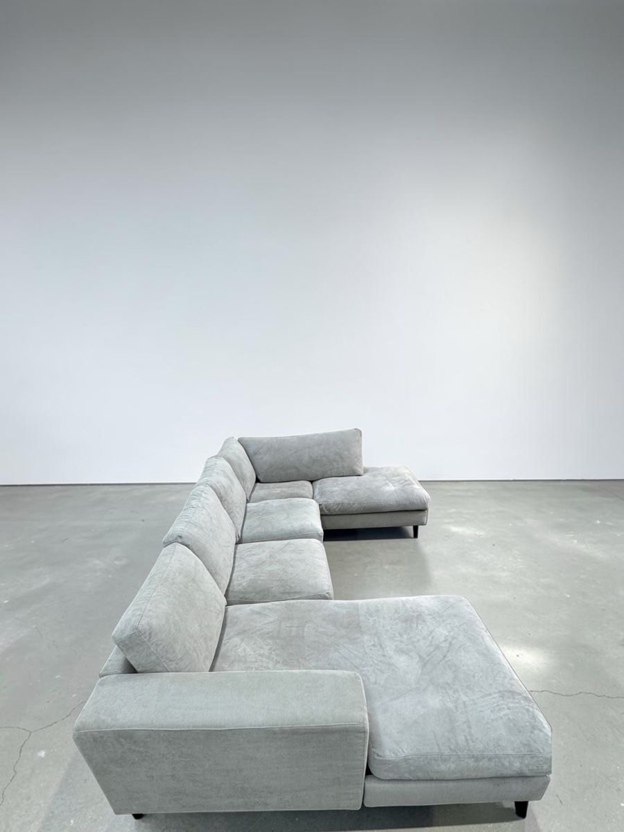 Sofas: Ecksofa-Set Hellgrau Mit all den Kissen – D'occasion à Fehraltorf par Sofalab.swiss 5