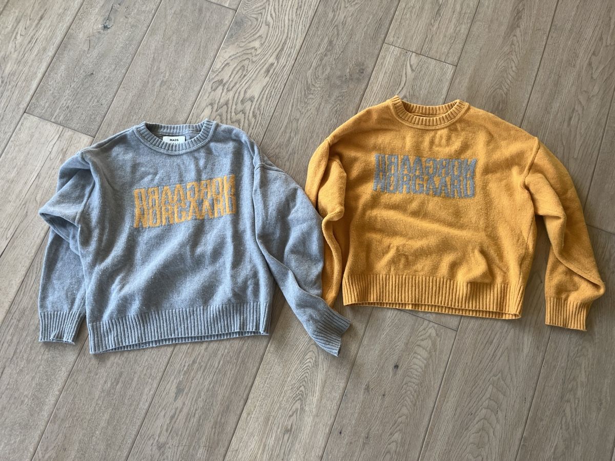 Mads Nørgaard Pullover & Sweatshirts: Mads Norgaard Pullover Set grau gelb 14 jährig – Gebraucht aus Zollikofen von KundB