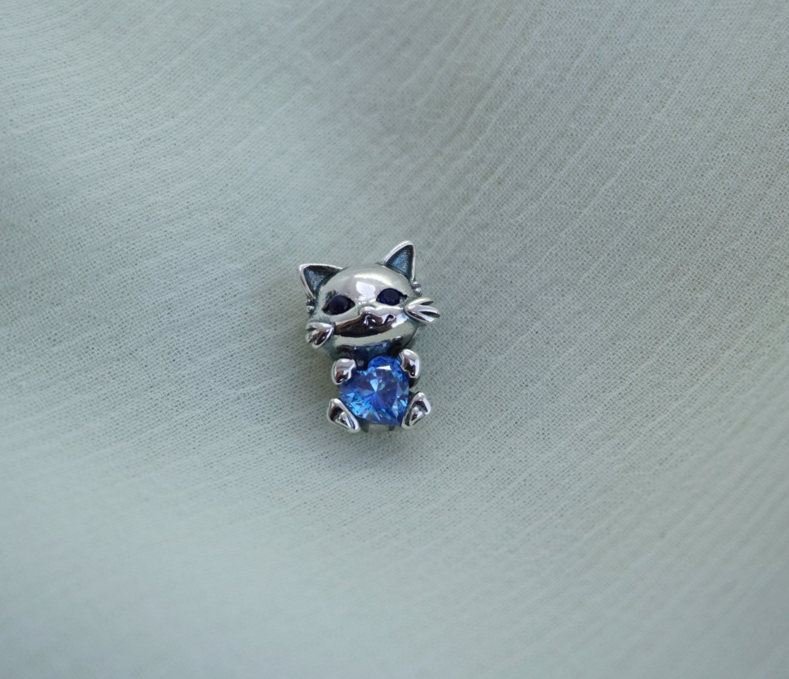 Ciondoli: Charm zu Pandora "Katze mit Diamant" 925 Silber – Nuovo (secondo la descrizione) da Niederbüren venduto da Fidi5
