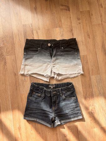 Jeans Shorts Sommer-Set: Grösse 130