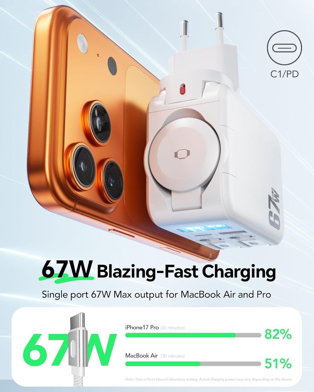 Chargements: iPhone Ladegerät USB-C Lightning Apple Watch einziehbar – Neuf avec emballage d'origine à Suhr par SchnapperCH 8
