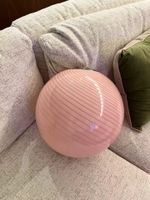 Retro-Stil pink Glas Kugel Lampe, Deckenlampe, Top Zustand