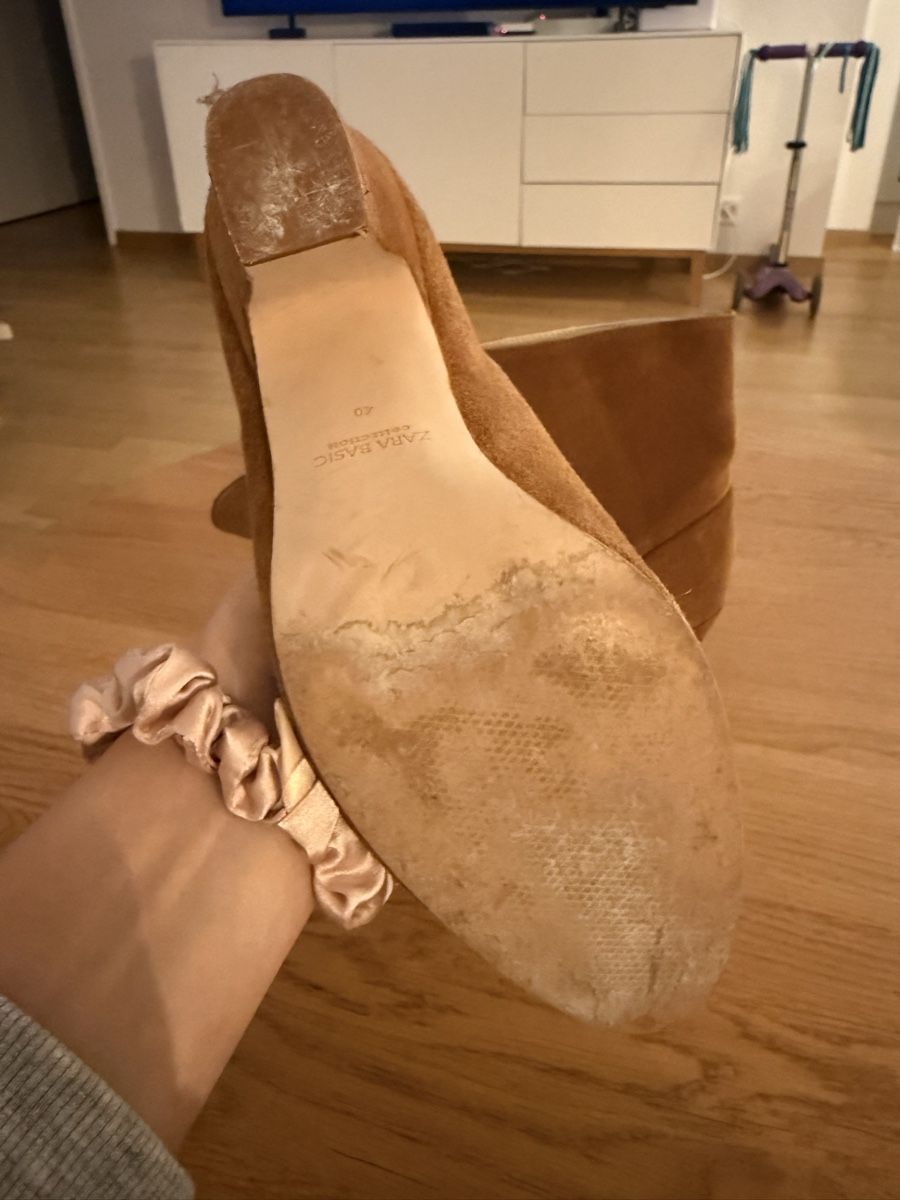 Zara Damenschuhe: Zara Basic Stiefeletten Wildleder braun Grösse 40 – Gebraucht aus Zürich von DanielaP0102 4