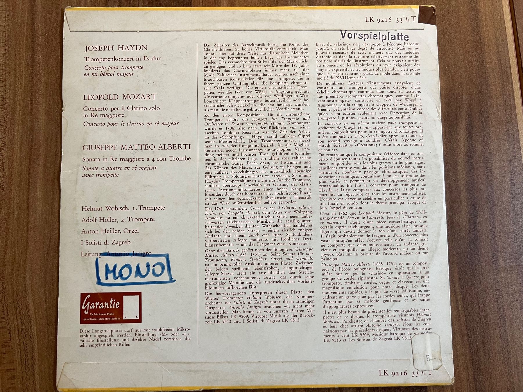 Dischi in vinile: 4x LP SCHALLPLATTEN TROMPETEN – Usato da chiasso venduto da Wulli 4