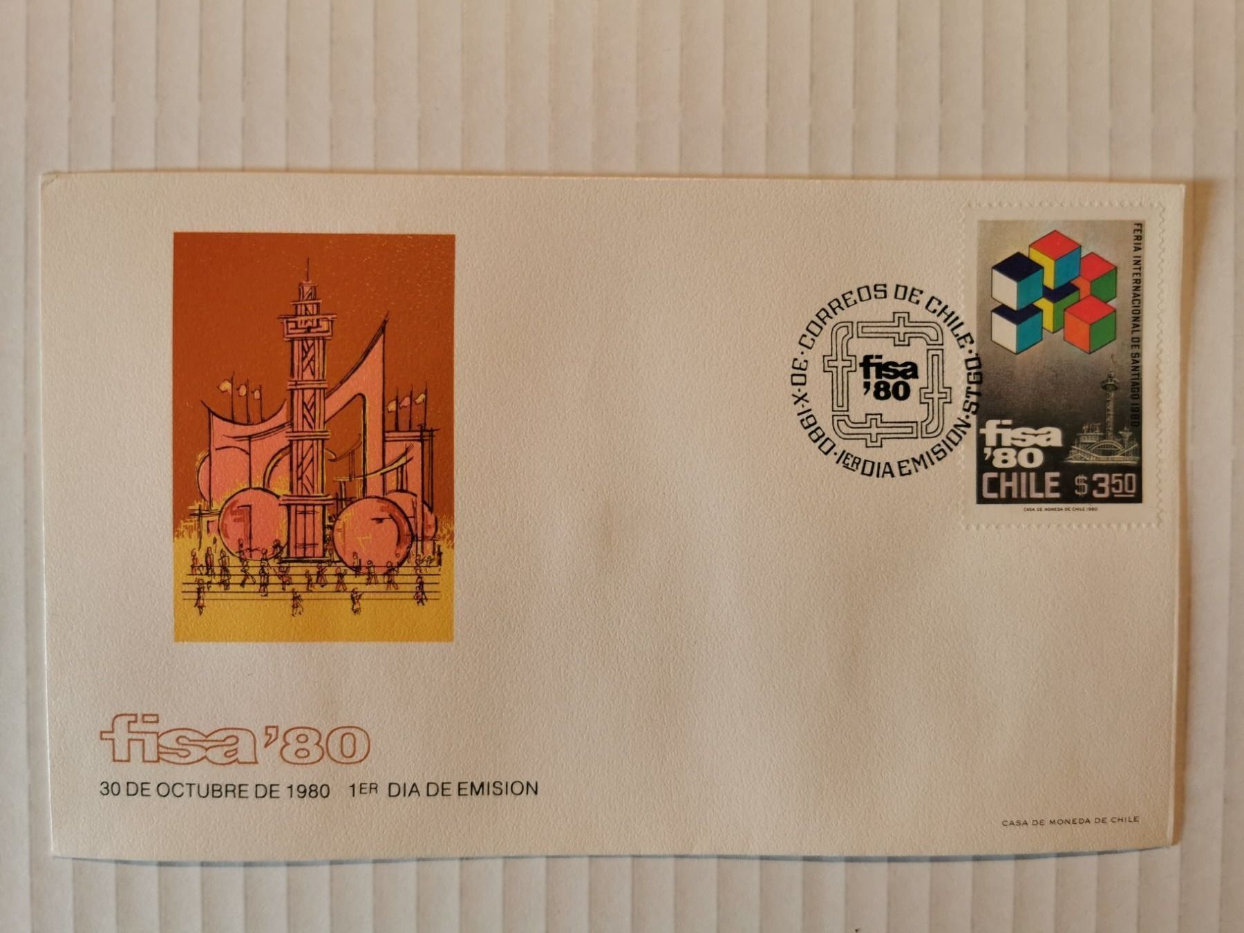 Alle Briefmarken: FDC Chile - fisa'80 – Gebraucht aus Pailly von jme99