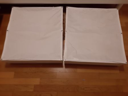 2 praktische Bettzeugkasten, weiss,
