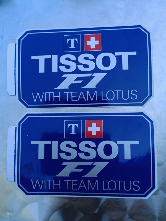 Werbe Aufkleber / Tissot F1 With Team Lotus