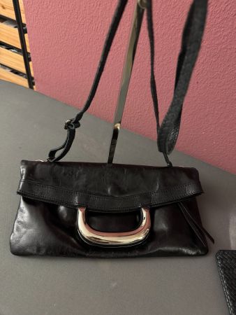 Gianni Chiarini Falttasche Leder schwarz