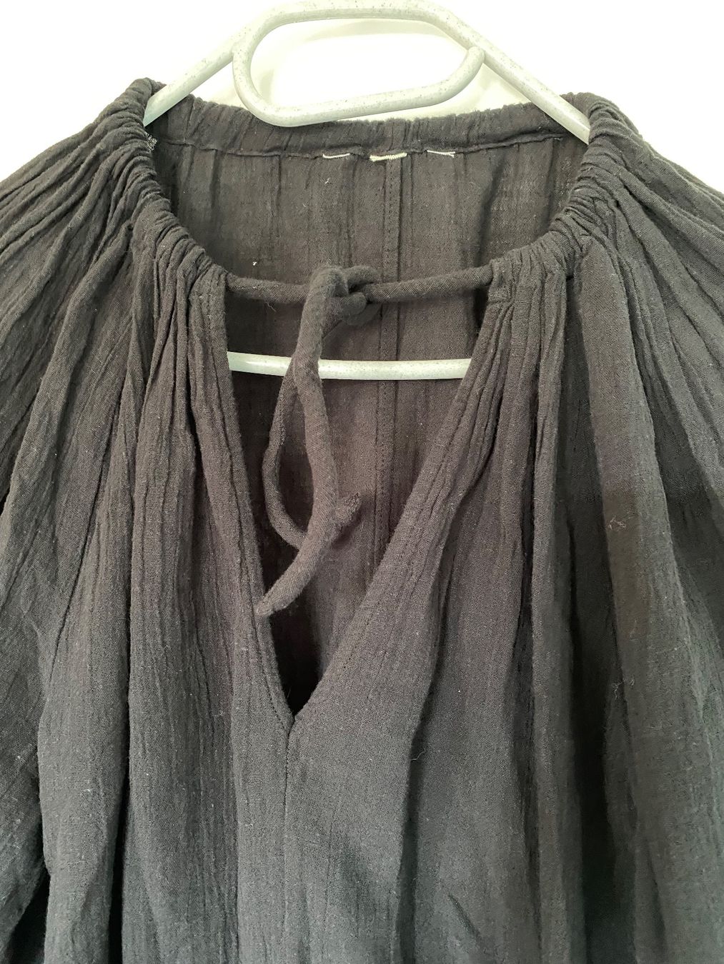Tuniche: Schwarze Tunikabluse Baumwolle - Gr. XL – Usato da Besazio venduto da lionheart63