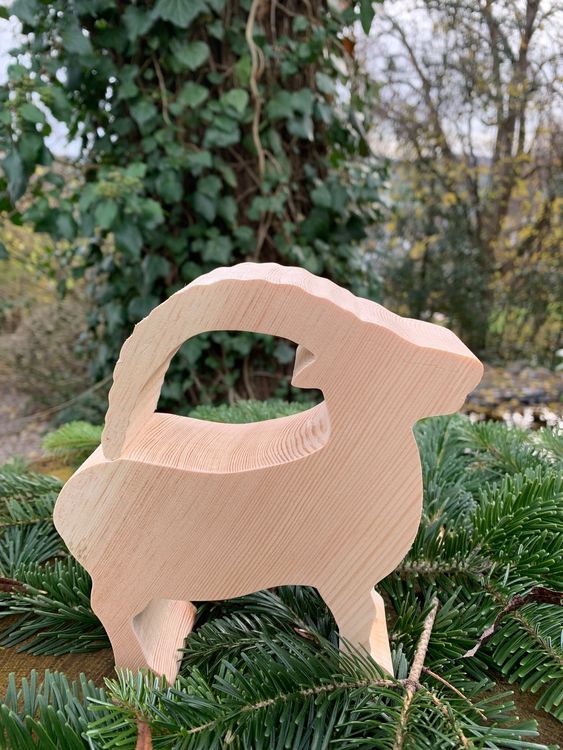 Steinbock aus Arvenholz Kaufen auf Ricardo