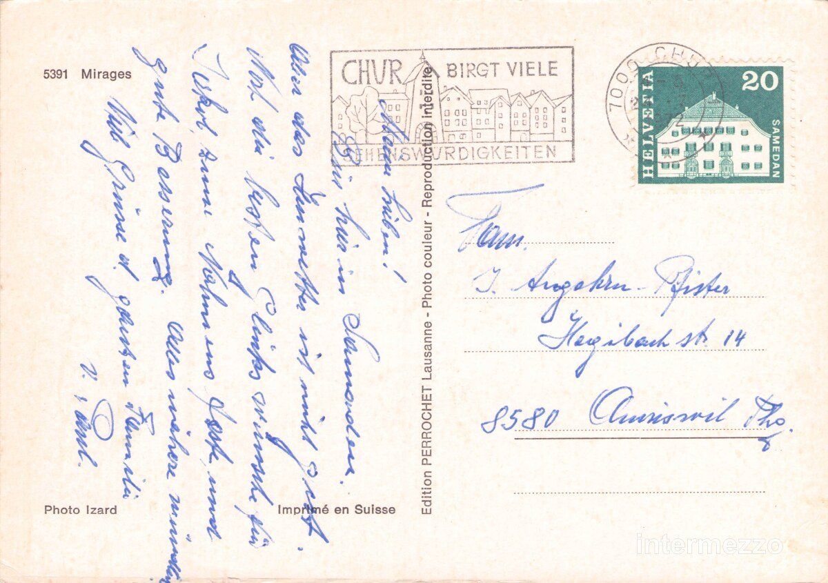 Cartoline postali: Flugzeug // Mirages // Kampfjets – Usato da Basel venduto da intermezzo12 1
