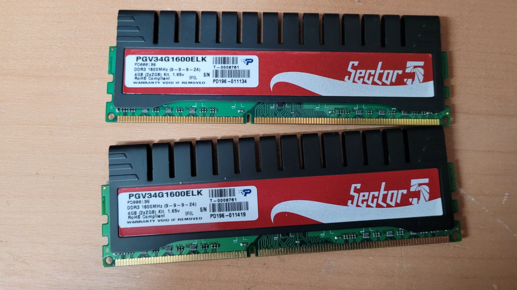 Memory / RAM: Sector 5 DDR3 1600MHz 2GB – Gebraucht aus Bionnens von Meg011 2