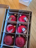 Rote Weihnachtskugeln, 6 Stk. - Festliche Dekoration!