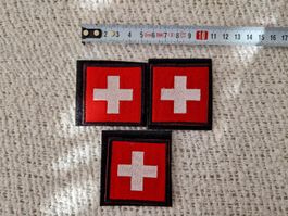 Patch Velcro Klettabzeichen Schweiz 3 Stück (neu & ungebr.)