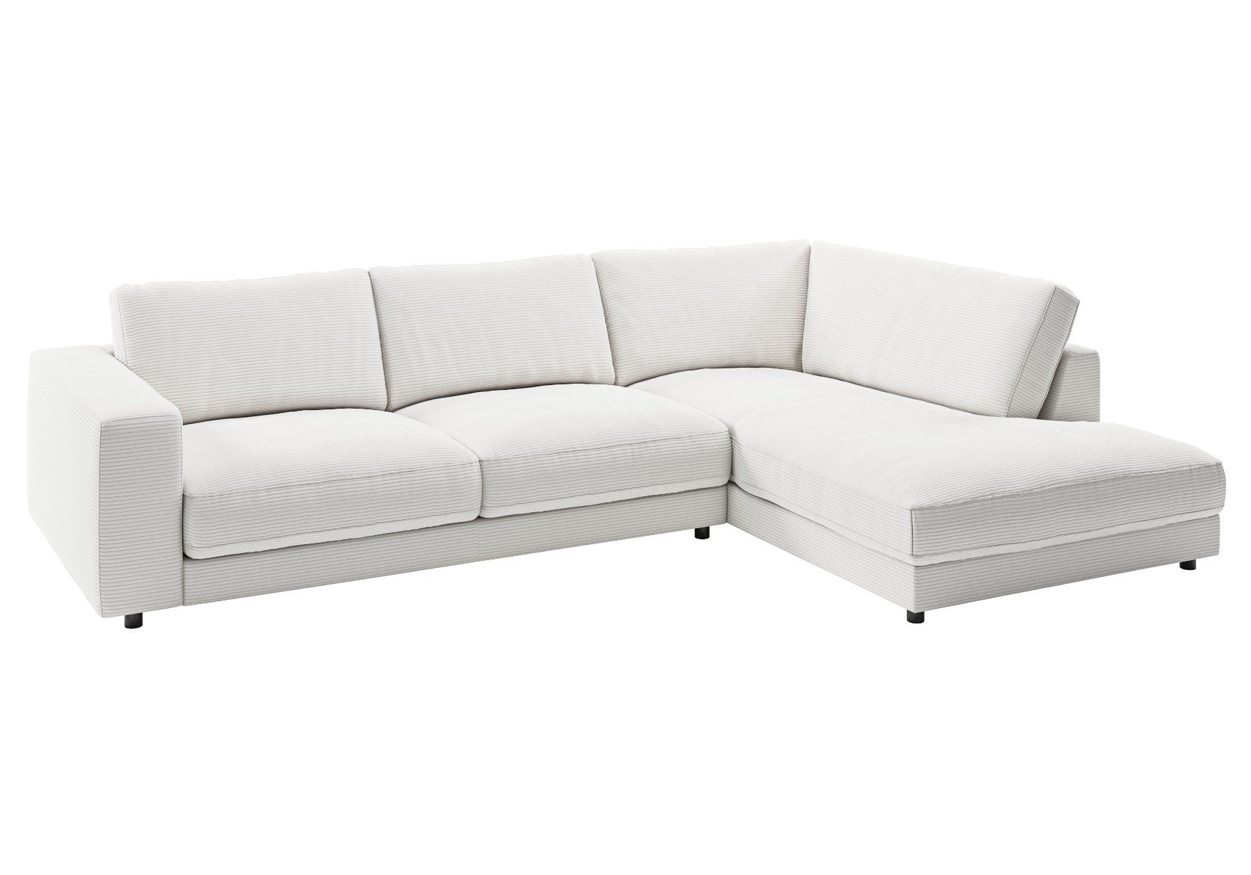 Sofas: Ecksofa High End in Cord snow Rechts – Neu und originalverpackt aus Bischofszell von deluxe-moebel 2