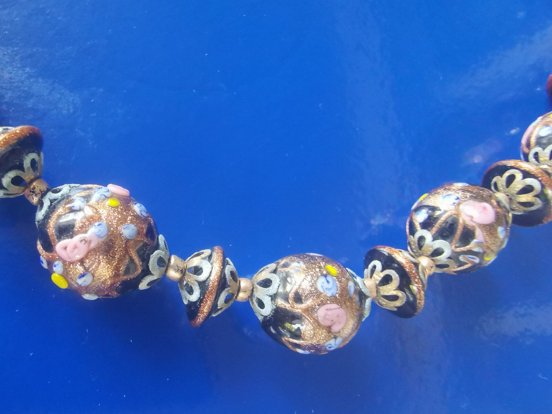 Murano Bicchieri: SUPER SCH. MURANO GLASKETTE AUS DEN 60ERN – Usato da Allschwil venduto da Male54