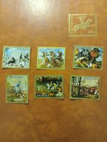 Lot de timbres Panama et Suisse - Thème Chasse à courre