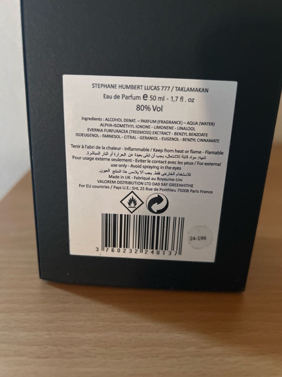 Parfum & Eau de Toilette: Stephane Humbert Lucas Taklamakan – Neu und originalverpackt aus Vétroz von sam_hx5l 2