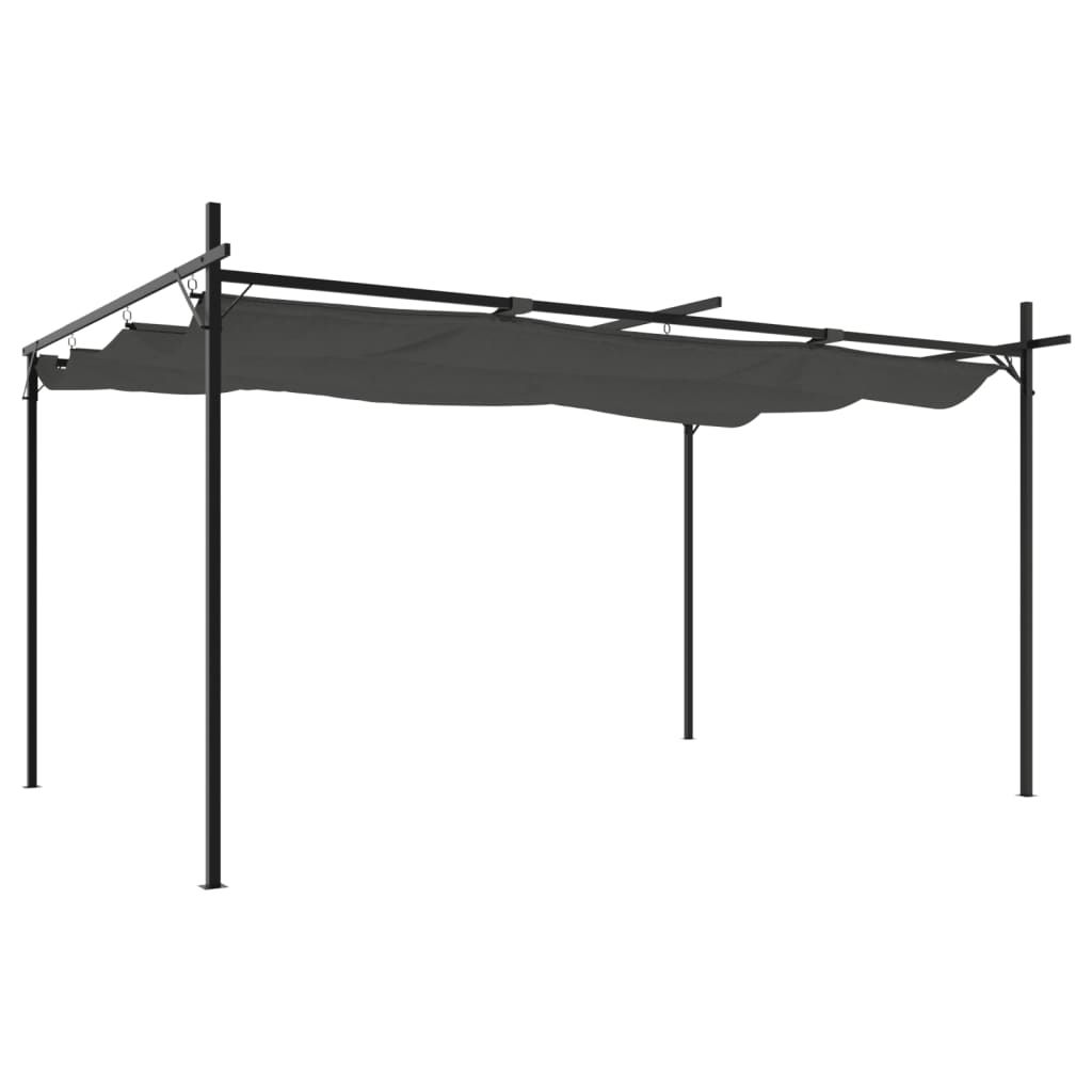 Unterstände: Pergola mit Schiebedach Anthrazit 395x292x230 cm – Neu und originalverpackt aus Bad Zurzach von .blshop.org 1