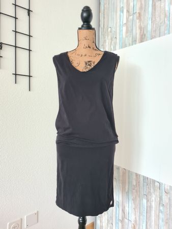 Bench Kleid Sommerkleid Shirtkleid Schwarz Gr. M Casual