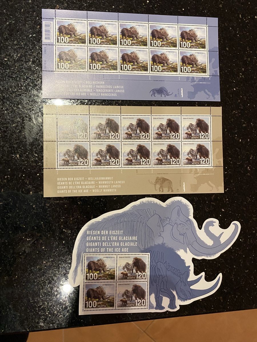 Tutti i francobolli: Briefmarken Bogen CH postfrisch 2024, 3 versch. Bogen – Nuovo (secondo la descrizione) da Schüpfen venduto da Diego2211