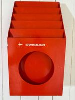 Swissair Prospekthalter Display vintage 60er Jahre