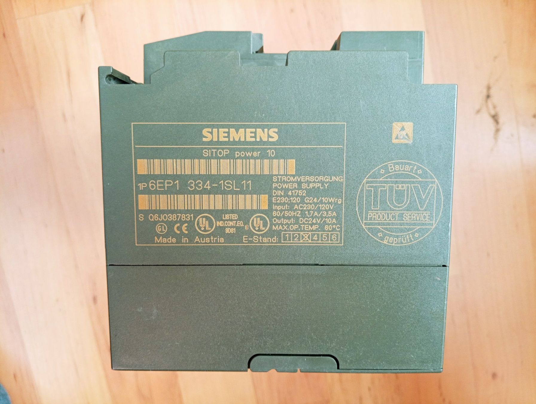 Siemens Elektronikbauteile: Siemens SITOP power 24VDC 10A, Basic Line / 6EP1334-1SL11 – Gebraucht aus Ufhusen von HKSC 2