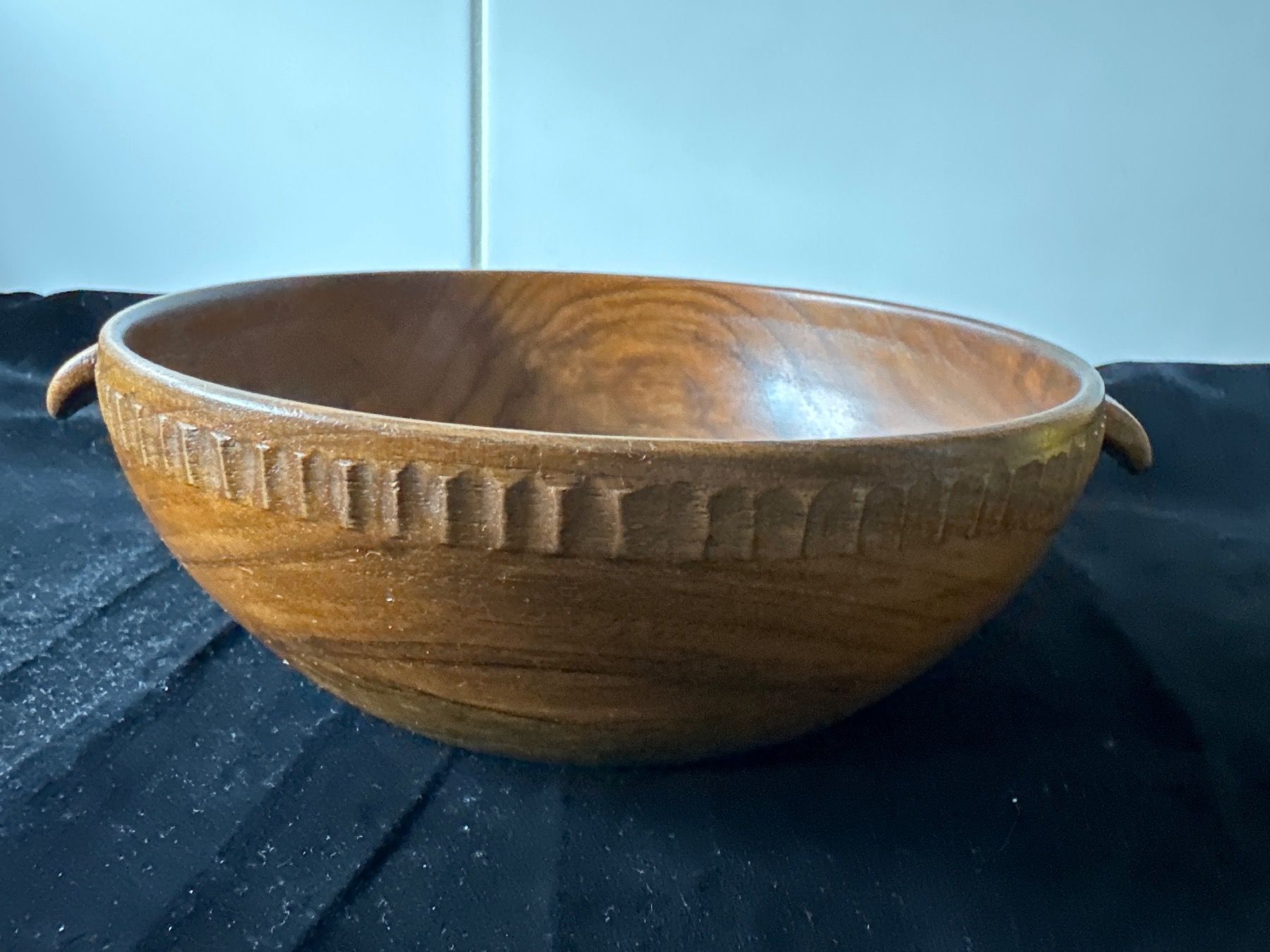 Ciotole: Schöne Teak-Holz-Schale – Usato da Zürich venduto da Chaeffeler 2