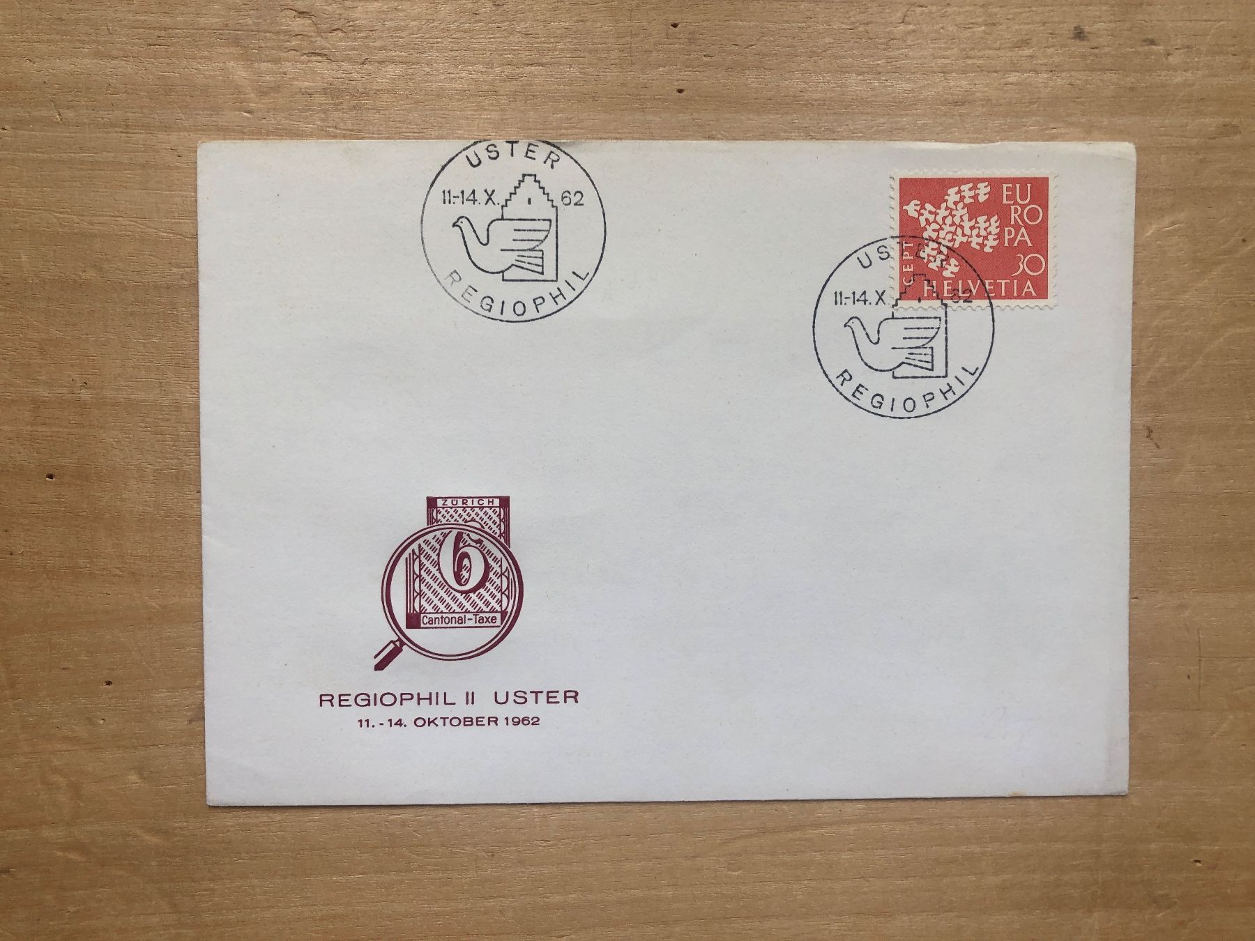 Tutti i francobolli: REGIOPHIL II USTER (11-14.10.1962) – Usato da Neuchâtel venduto da Atahuallpa