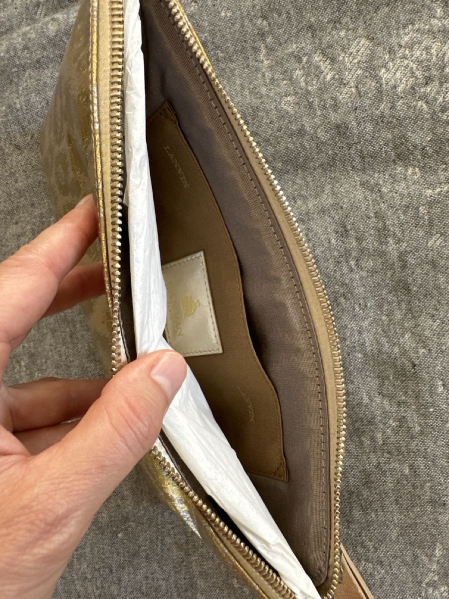 Lanvin Taschen für Damen: Pochette Lanvin Paris dorée neuf  – Neu (gemäss Beschreibung) aus Commugny von rus_my8v 2
