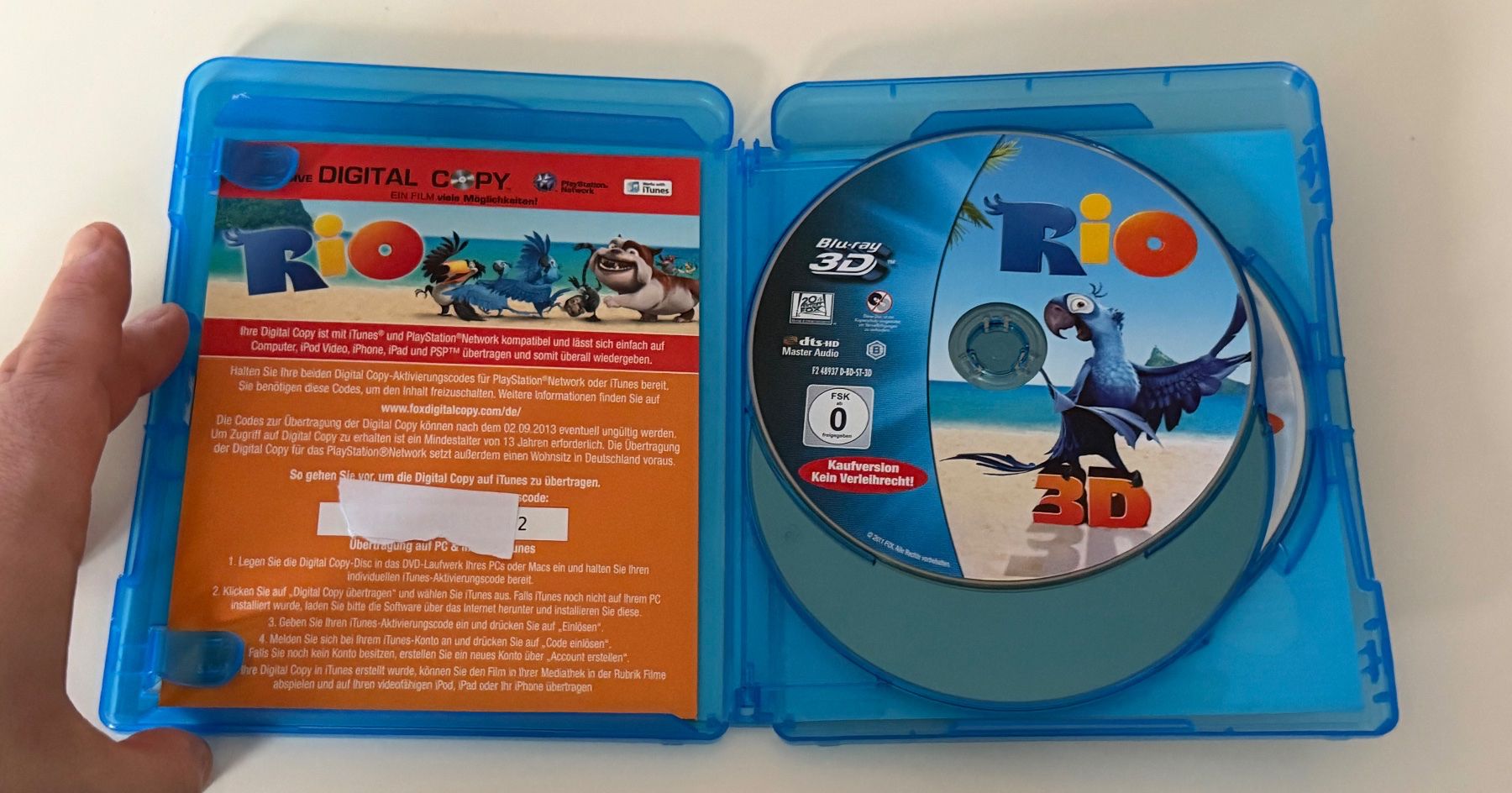Tutti i DVDs: Rio 3D Blu-ray – Usato da Altstätten SG venduto da sheamus 3